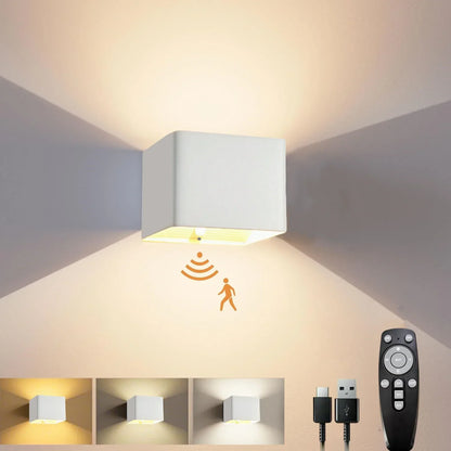 Wandlamp met Beweging Sensor – Oplaadbaar – LED Verlichting – Voor Binnen en Buiten