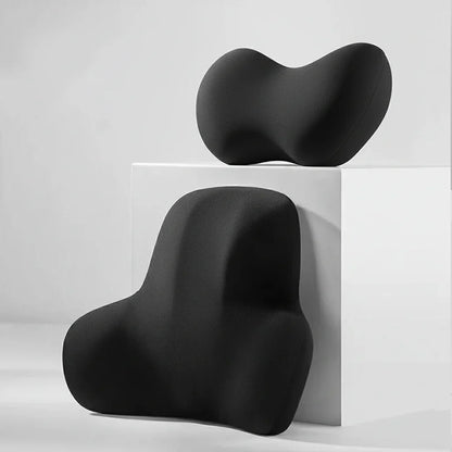 Auto Nek- en Lendensteun Set – Ergonomisch Ontwerp – Voor Langdurig Comfort
