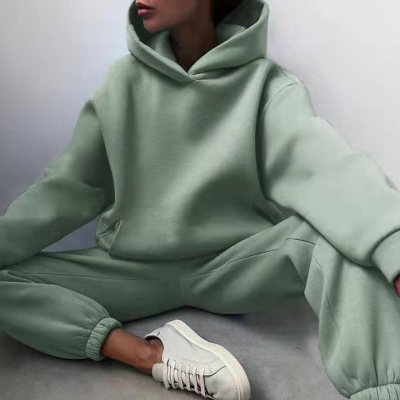 Hoodie Set – Zachte stof – Comfortabel – Voor dagelijks gebruik en ontspanning