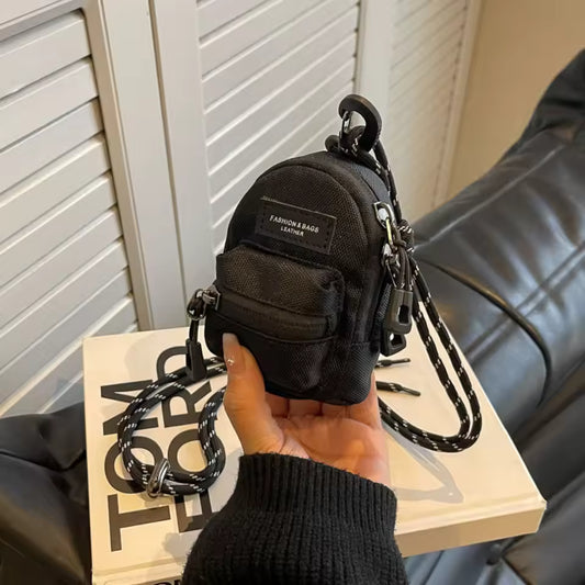 Mini crossbody Tas – Meerdere Ritsvakken – Verstelbare Koordschouderband