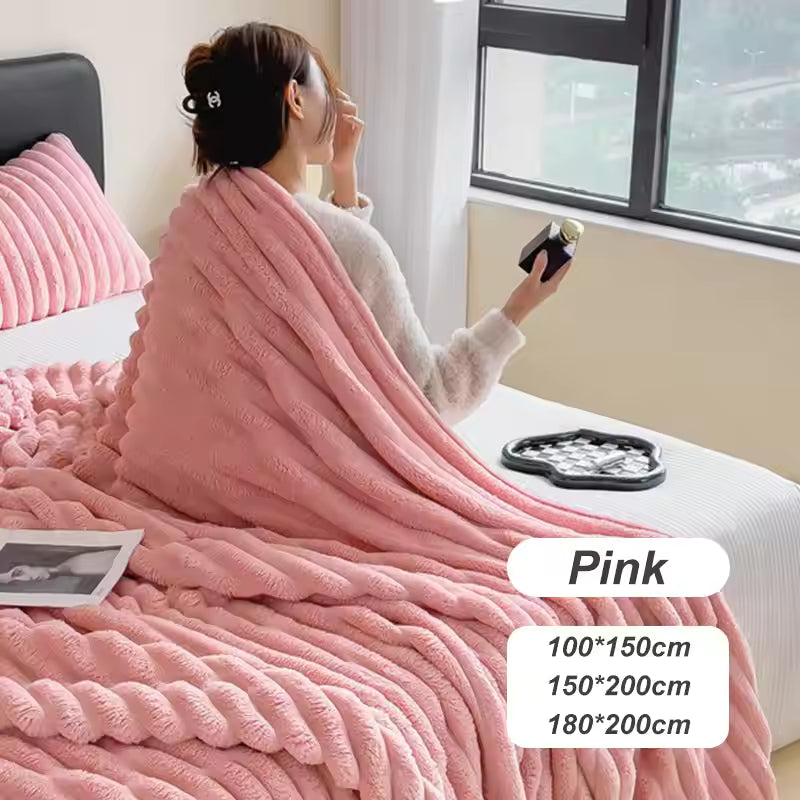 Zachte Plaid – Ribbels – Warm – Voor Comfort en Ontspanning