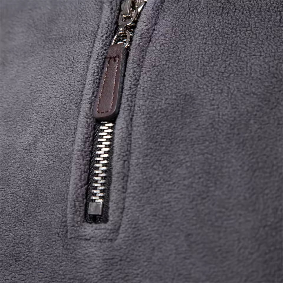 Heren Fleece Trui – Half Rits – Voor Koudere Dagen