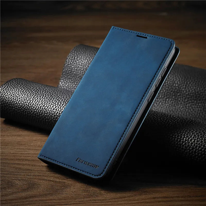 Magnetisch Leren iPhone Hoesje – Stijlvolle, Duurzame Bescherming