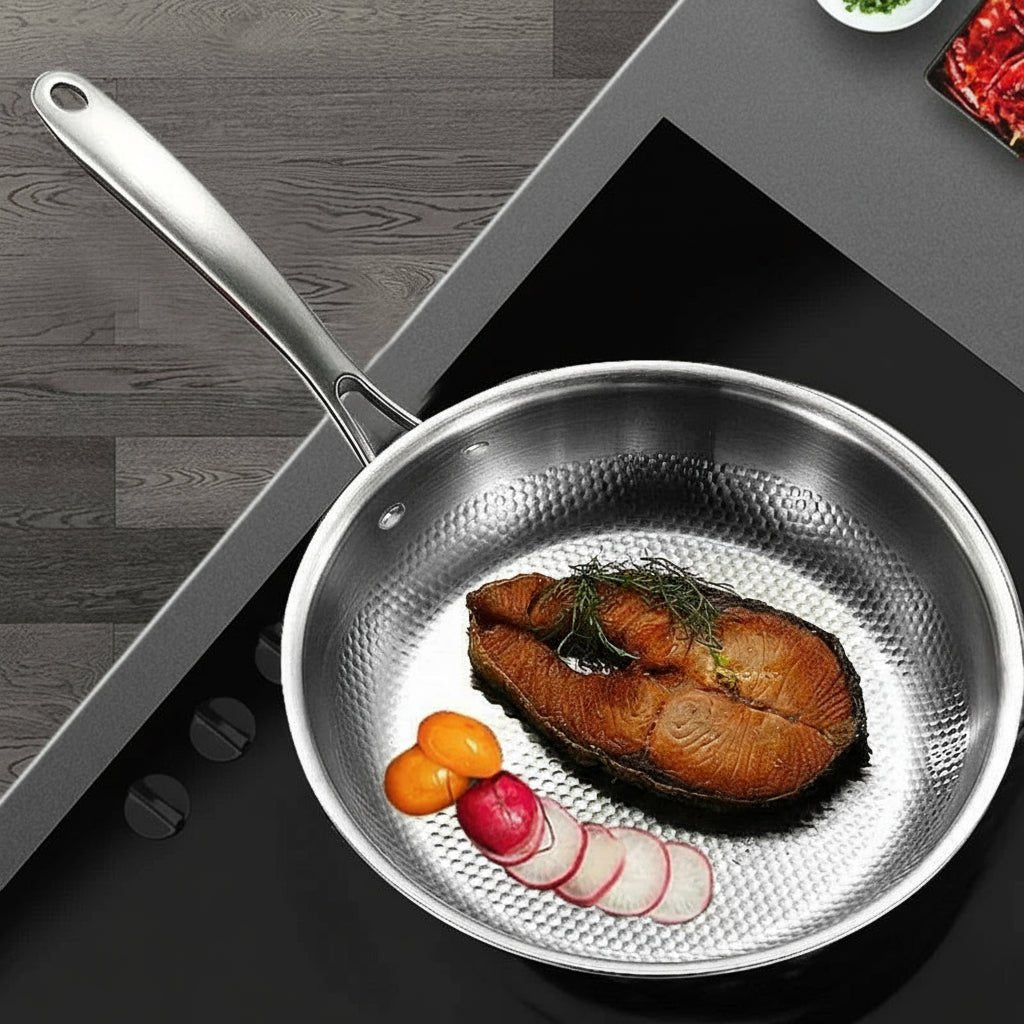 Stalen Koekenpan – Antiaanbak – Duurzaam – Voor Koken op Alle Kookplaten