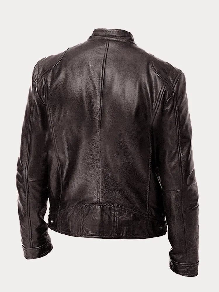 Vegan Leren Bikerjack – Met Ritsen – Voor Stoere Looks