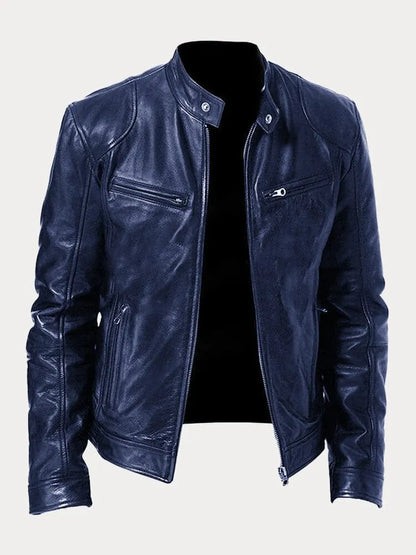 Vegan Leren Bikerjack – Met Ritsen – Voor Stoere Looks
