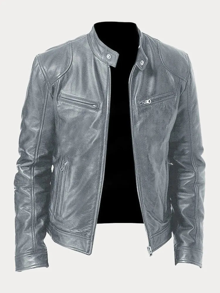 Vegan Leren Bikerjack – Met Ritsen – Voor Stoere Looks