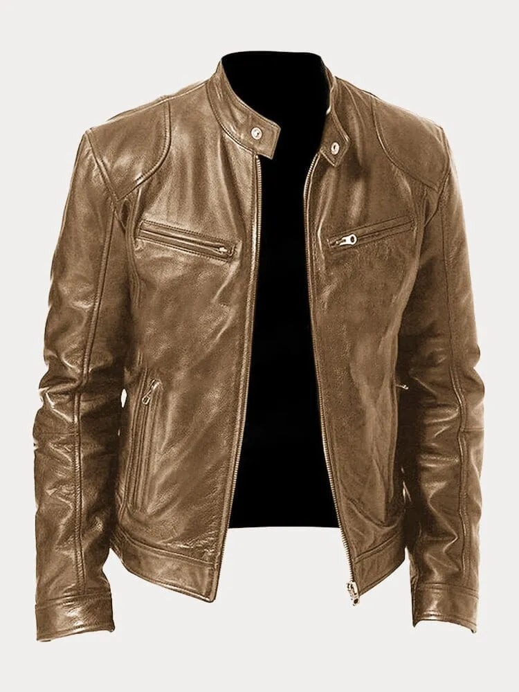 Vegan Leren Bikerjack – Met Ritsen – Voor Stoere Looks