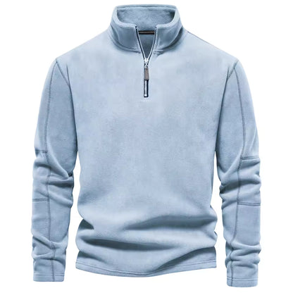 Heren Fleece Trui – Half Rits – Voor Koudere Dagen
