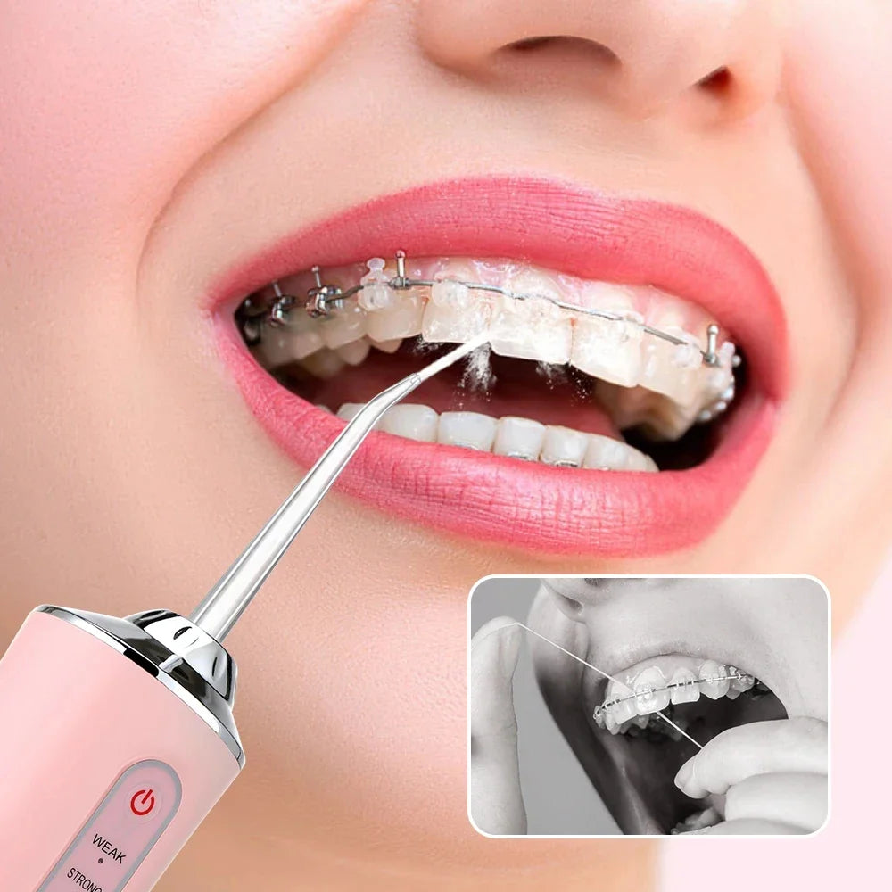 Draadloze Waterflosser – 8 Opzetstukken – Voor Tandverzorging en Mondhygiëne