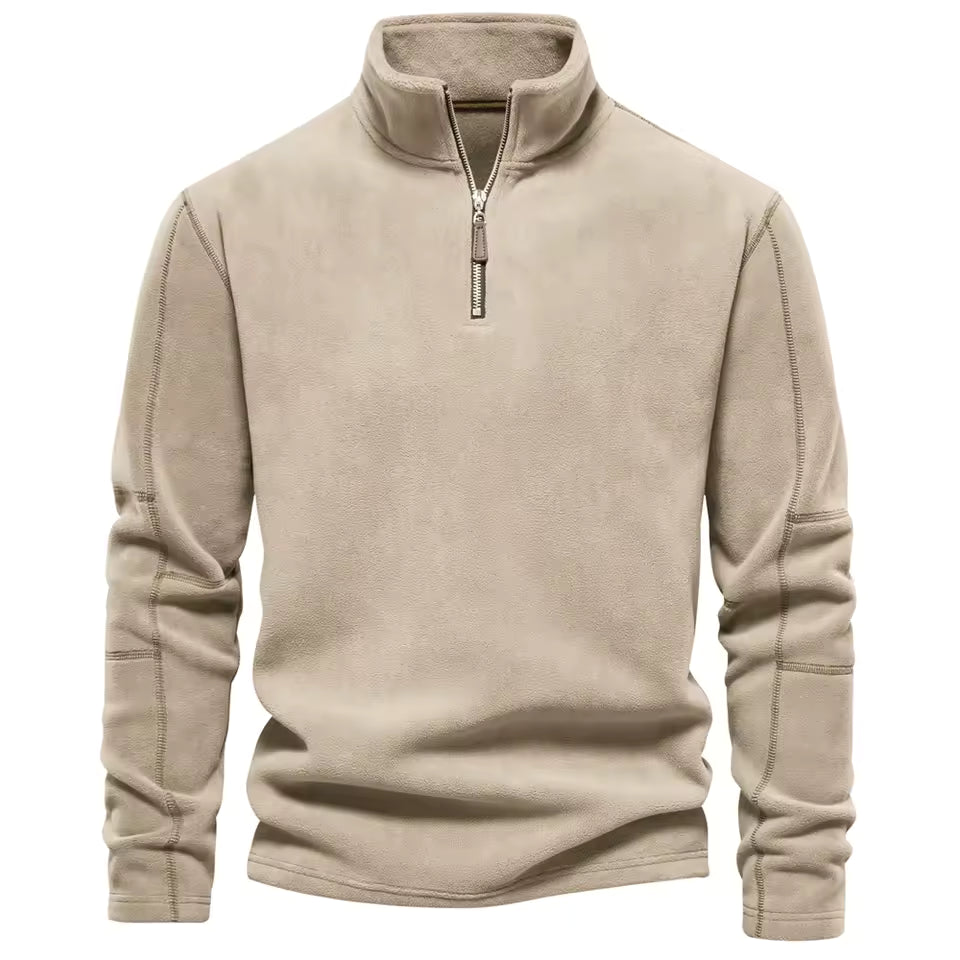 Heren Fleece Trui – Half Rits – Voor Koudere Dagen