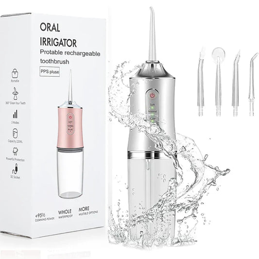 Draadloze Waterflosser – 8 Opzetstukken – Voor Tandverzorging en Mondhygiëne
