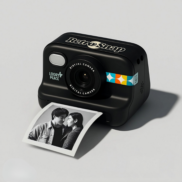 Retro Digitale Camera – Voor Instant Foto’s – Stijlvol en Handig