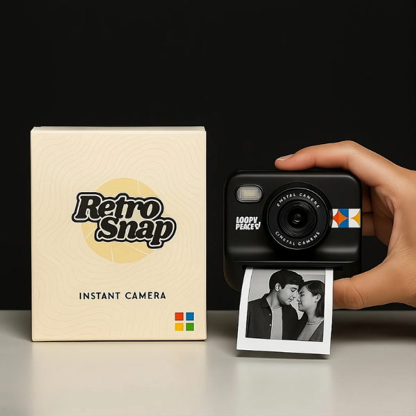 Retro Digitale Camera – Voor Instant Foto’s – Stijlvol en Handig