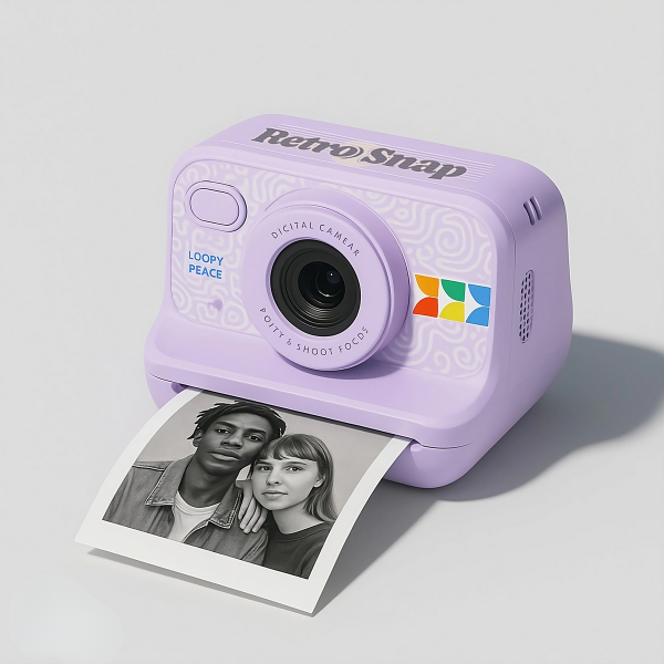Retro Digitale Camera – Voor Instant Foto’s – Stijlvol en Handig