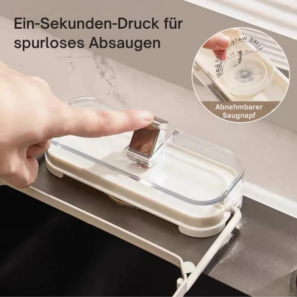 Afgietafvoer rek – met zuignap – voor het filteren van residu – voor de gootsteen