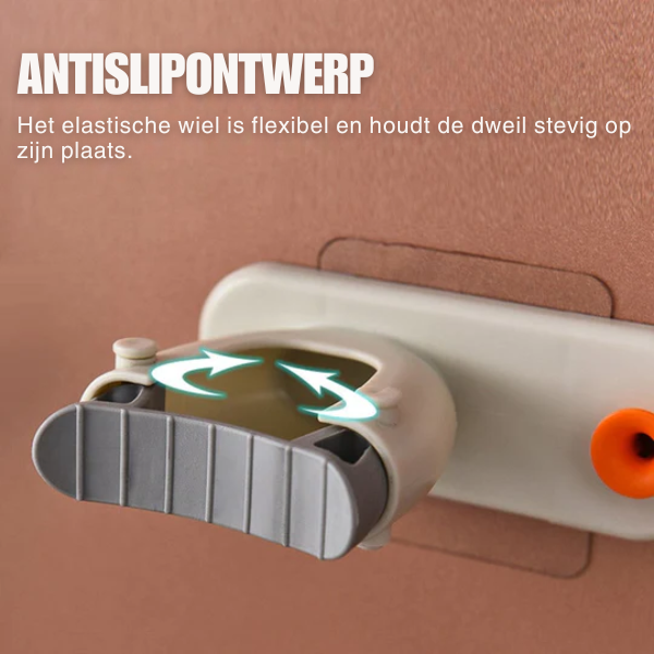 2-in-1 muurhaak – voor bezem en mop – multifunctioneel – voor thuisgebruik