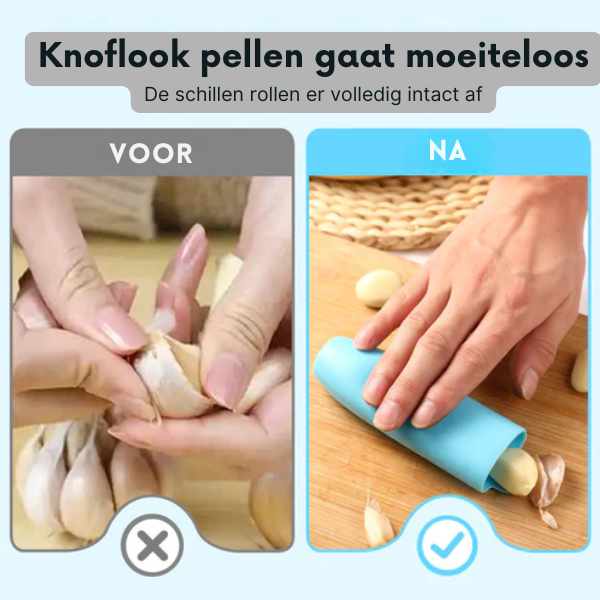 Siliconen Knoflookschiller – Handmatig – Eenvoudig in Gebruik – Voor Keuken