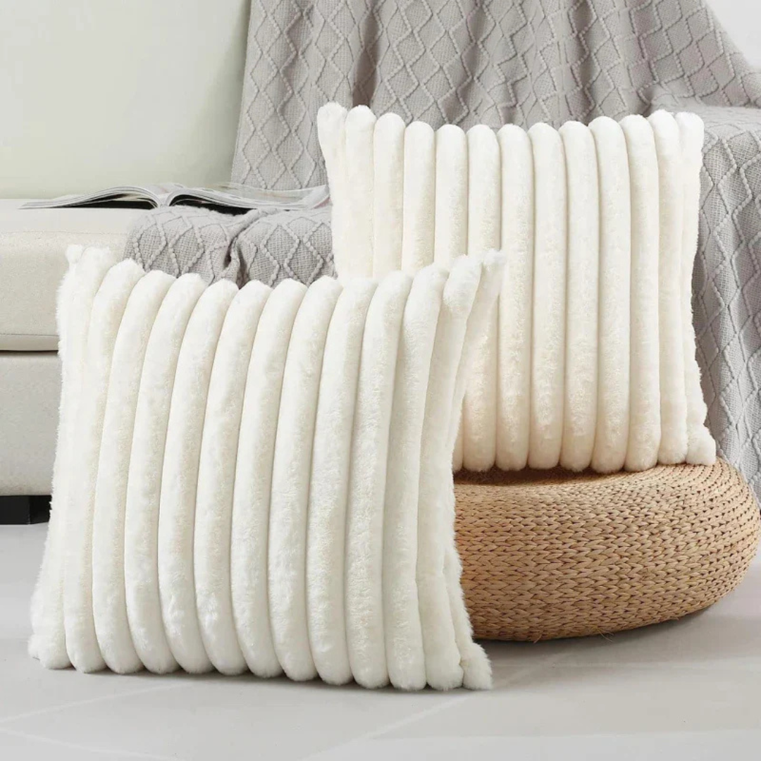 Zachte Pluizige Kussens – Strepen Design – Voor Bank of Slaapkamer
