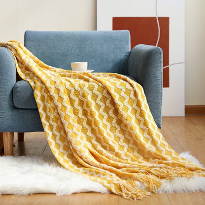 Geweven Woondeken – Zachte Katoen – Moderne Stijl – Voor Bank of Bed