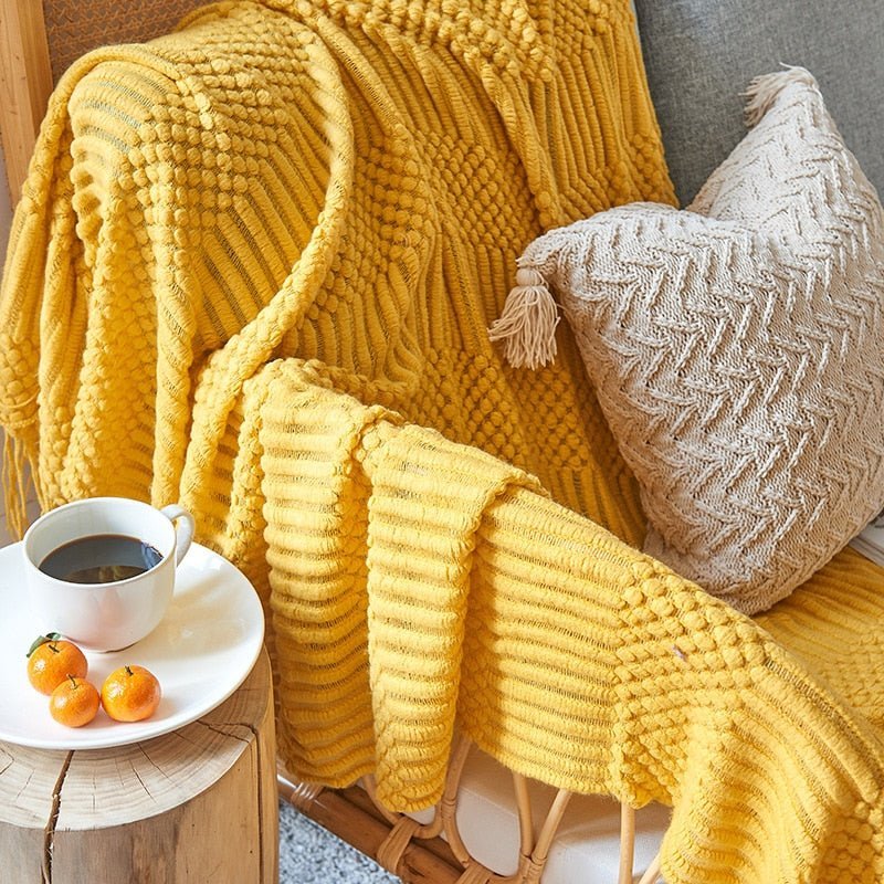 Geweven Woondeken – Zachte Katoen – Moderne Stijl – Voor Bank of Bed