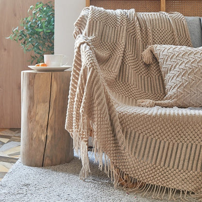 Geweven Woondeken – Zachte Katoen – Moderne Stijl – Voor Bank of Bed