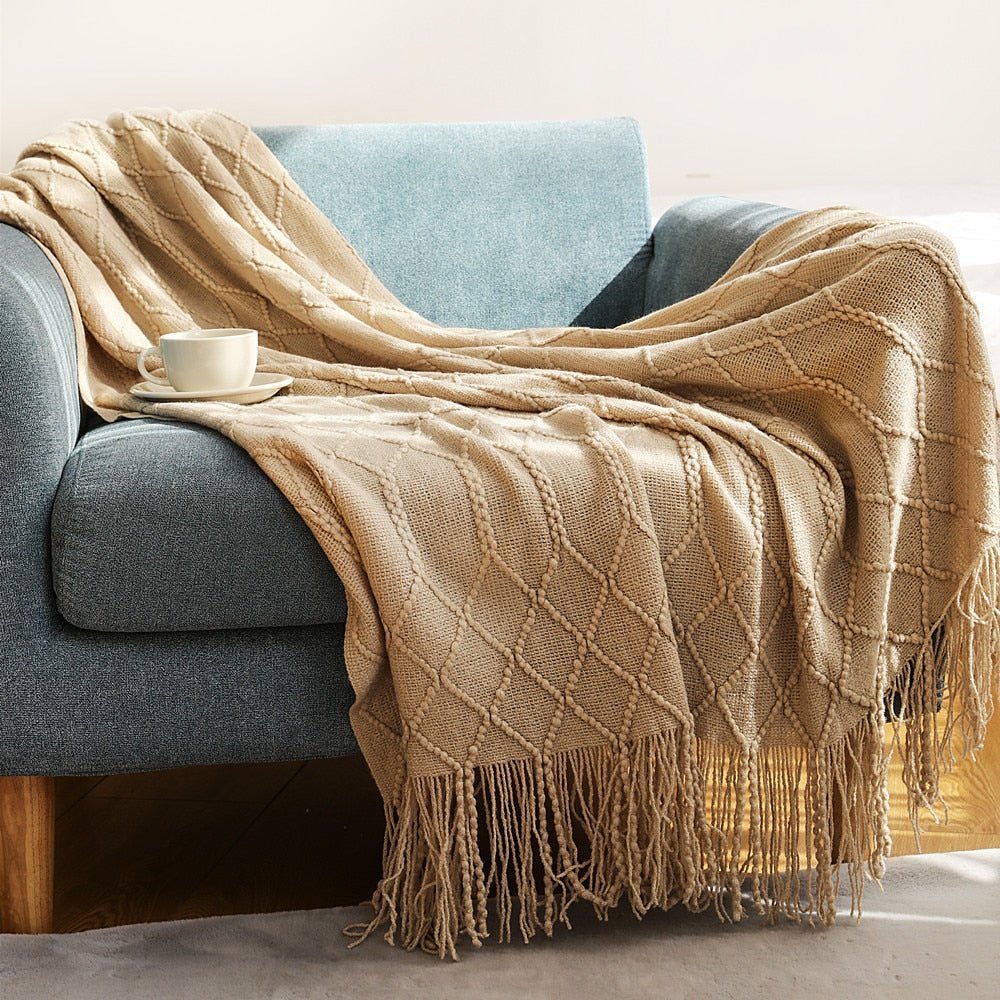 Geweven Woondeken – Zachte Katoen – Moderne Stijl – Voor Bank of Bed