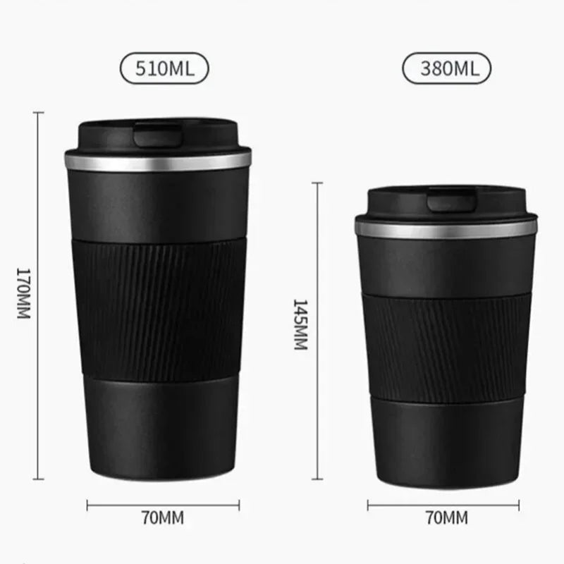 Thermosbeker – Dubbelwandig – Voor Koffie en Thee – Voor Thuis en Op Reis
