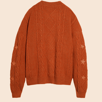 Dames Gebreide Cardigan – Met Sterrenpatroon – Warme en Stijlvolle Trui