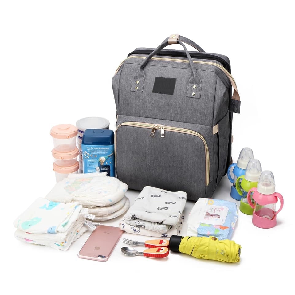 Baby rugzak – geïsoleerde flessenhouders – opbergvakken – voor ouders en babyverzorging