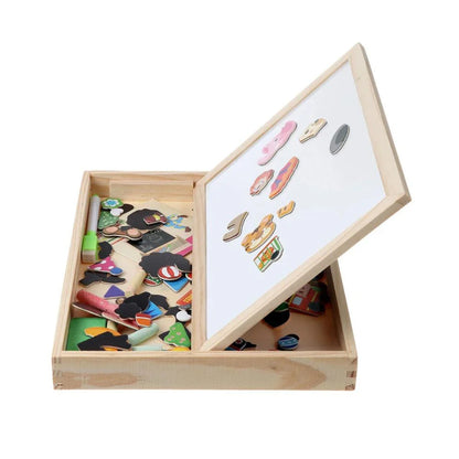 Tekenbord en Magnetische Puzzel – 2-in-1 Educatief Speelgoed – Voor Kinderen