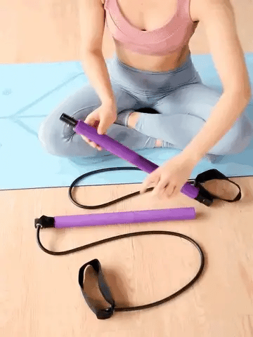 Fitness Weerstandsstok – Voor Thuisworkouts – Met Verstelbare Handvaten
