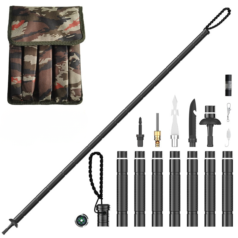 Opvouwbare Wandelstok – Multifunctioneel – Voor Wandelen en Outdoor Activiteiten