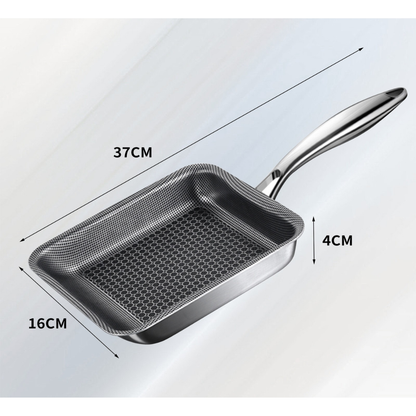 Stalen bakpan – Vierkant Ontwerp – Non-stick Coating – Pfas vrij