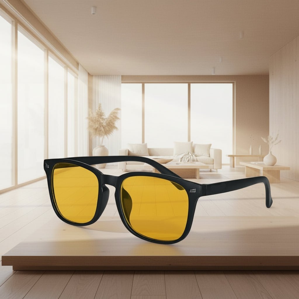 Sunglasses – Vierkante Montuur – UV-Bescherming voor Werk, Slaap en Gaming