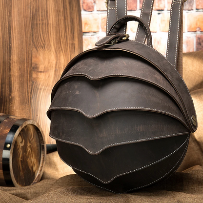 Beetle rugzak – leren tas – unieke vorm – voor dagelijks gebruik