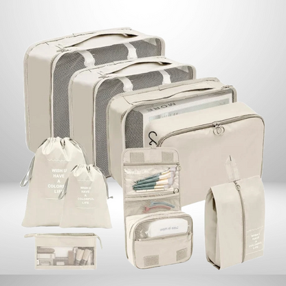 Reisorganizers – set van 7 en 10 – waterdichte opbergtassen – voor kleding en accessoires