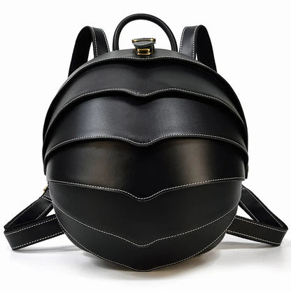 Beetle rugzak – leren tas – unieke vorm – voor dagelijks gebruik
