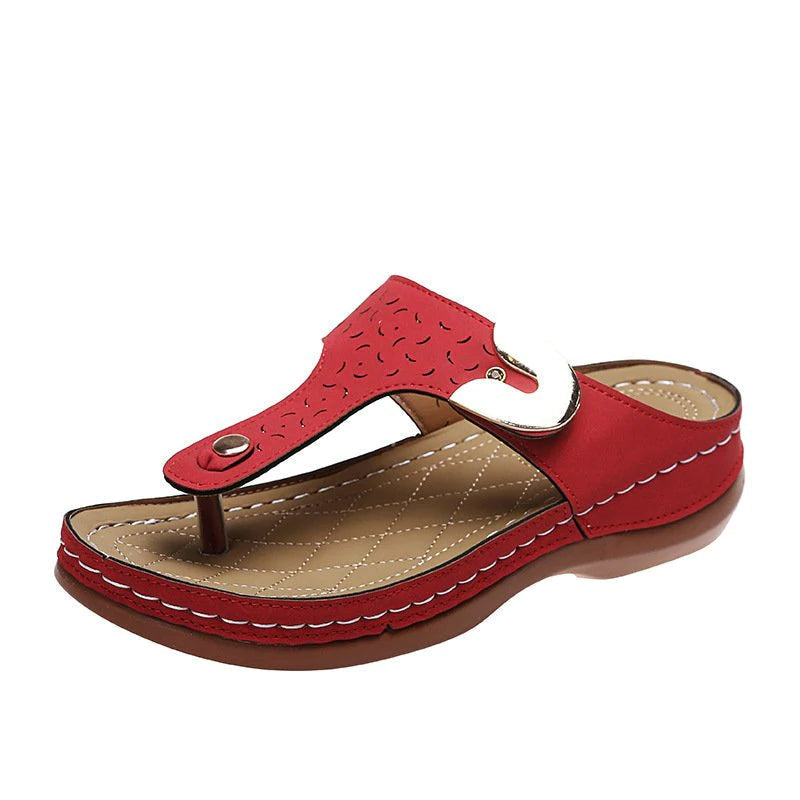 Dames slipper – kunstleer – open tenen – voor dagelijks gebruik