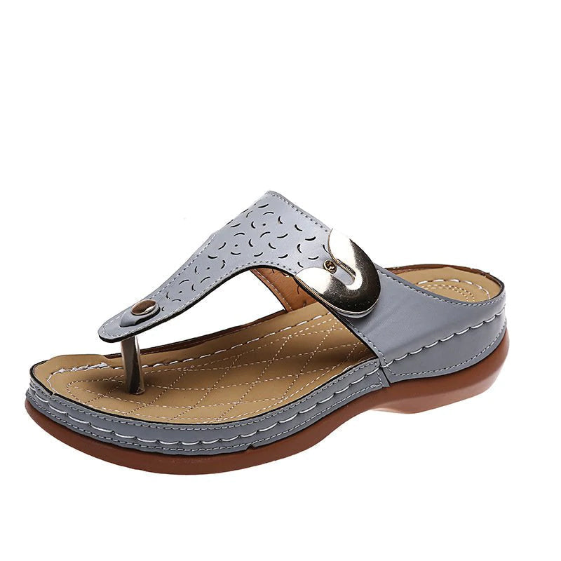Dames slipper – kunstleer – open tenen – voor dagelijks gebruik
