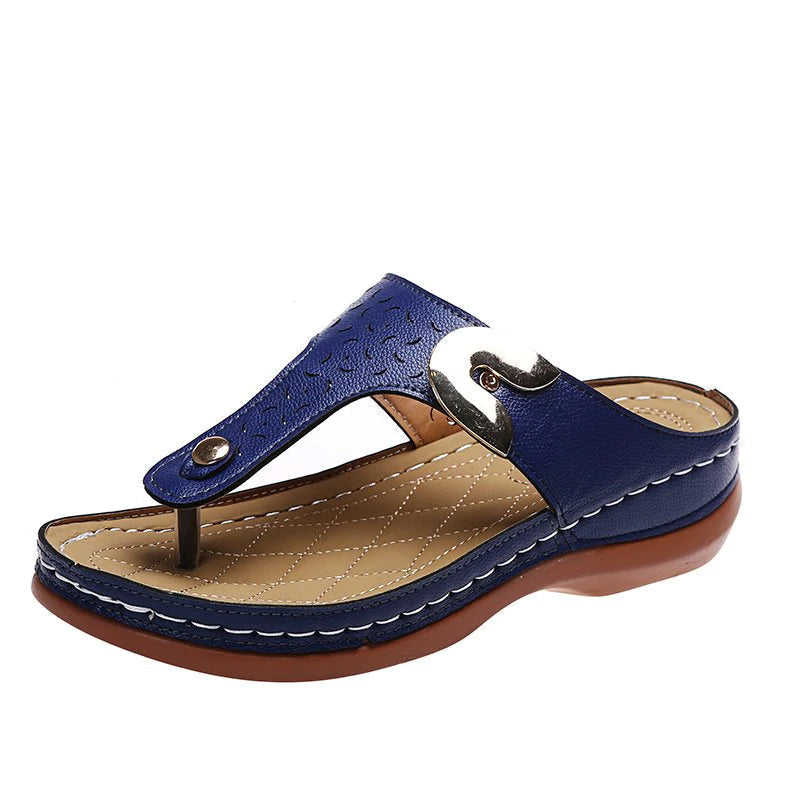 Dames slipper – kunstleer – open tenen – voor dagelijks gebruik