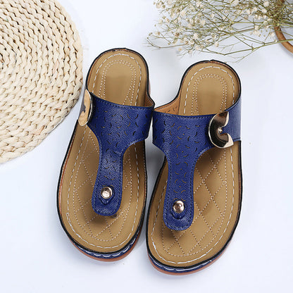 Dames slipper – kunstleer – open tenen – voor dagelijks gebruik
