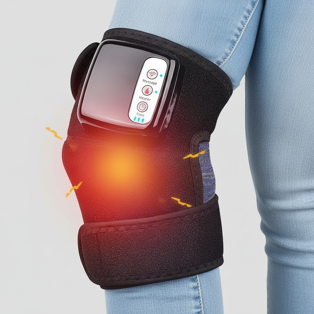 Verwarmde Elleboogbrace – Massagerfunctie – Voor Pijnverlichting en Herstel