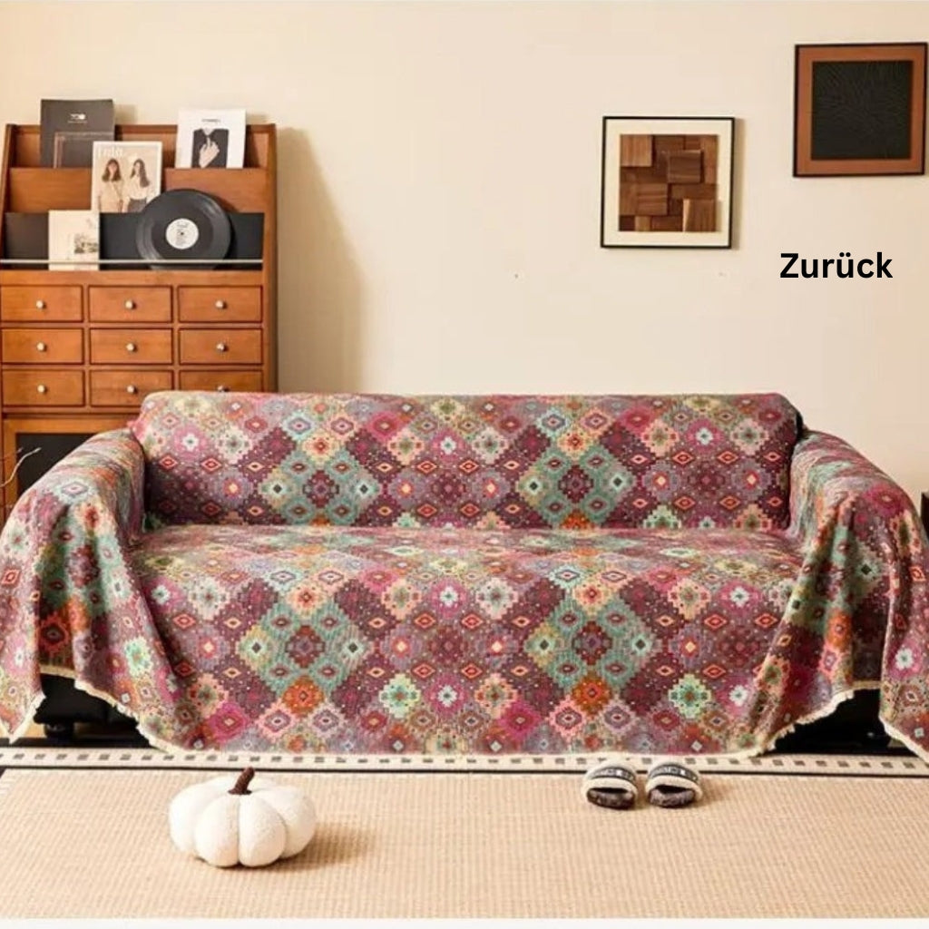 Bankhoes met kleurrijke patronen – voor bank of fauteuil
