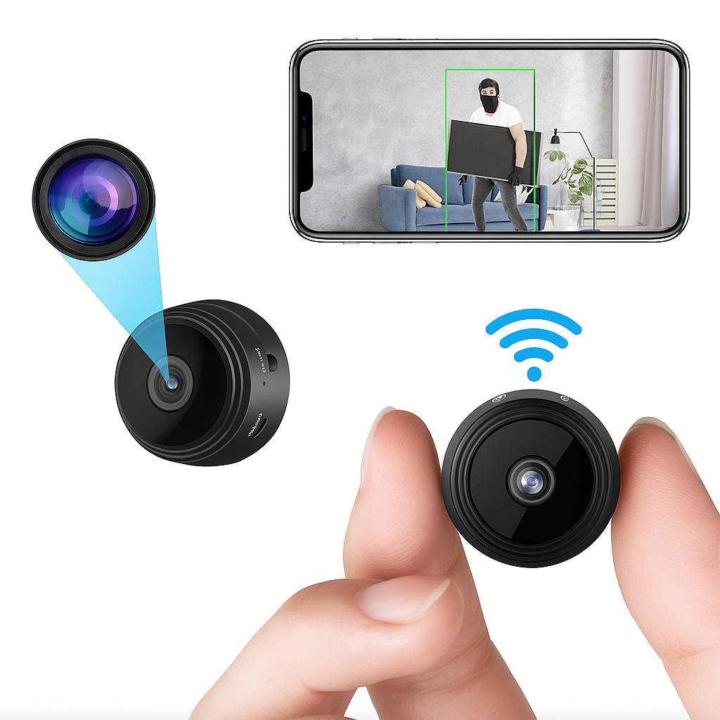 Mini Camera – Draadloze Verbinding – Nachtzicht – Voor Beveiliging