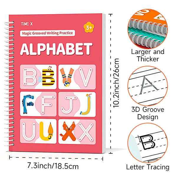 MagicTrace Herbruikbare Schrijf- en Leer Set – Maak Handwriting Leuk voor Kinderen