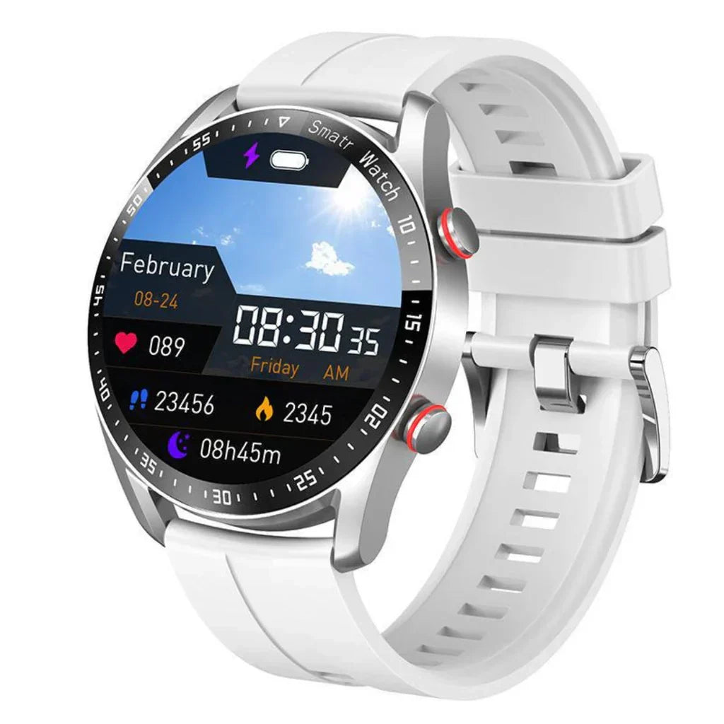 SwissMotion Smartwatch - Multifunctionele Horloge met Lange Batterijduur