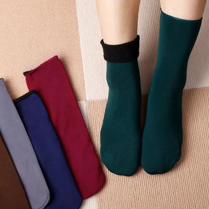 Verwarmde Sokken Voetenwarmer – Zachte Pluche – Set van 4 – Voor Extra Comfort