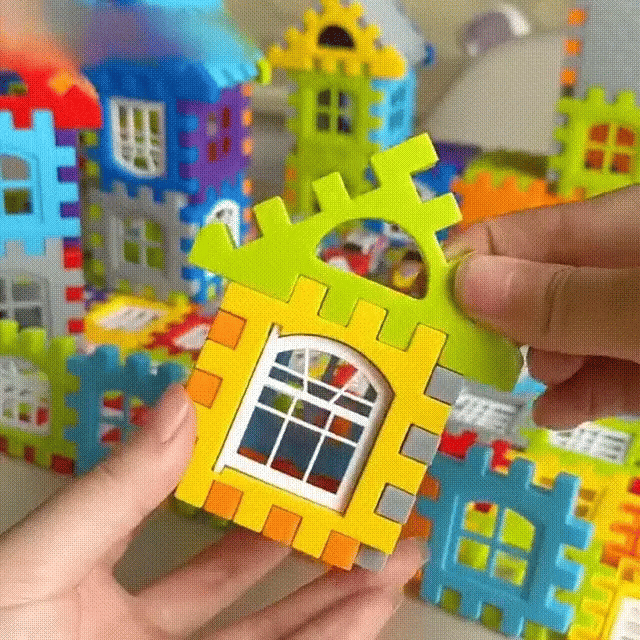 Bouwspeelgoed Set – Kleurige Blokken – Educatief – Voor Kinderen