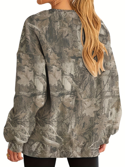 Dames Trui – Camouflage Design – Comfortabel en Stijlvol